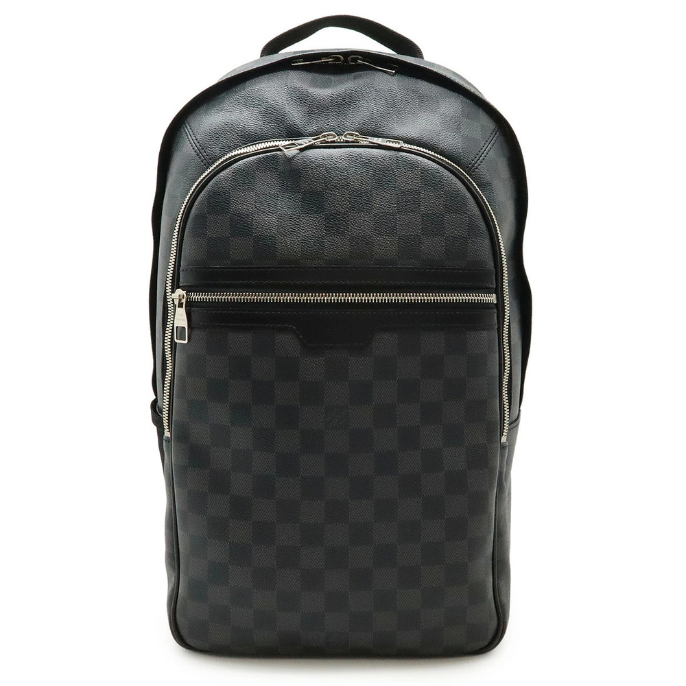 LOUIS VUITTON Damier Graphite Black Michael NV Backpack Rucksack Shoulder Bag